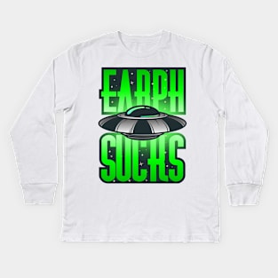 Earph Sucks Kids Long Sleeve T-Shirt